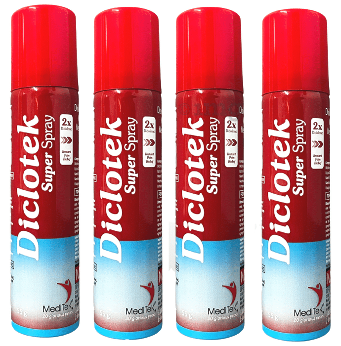 Meditek Diclotek Super Spray (55gm Each)