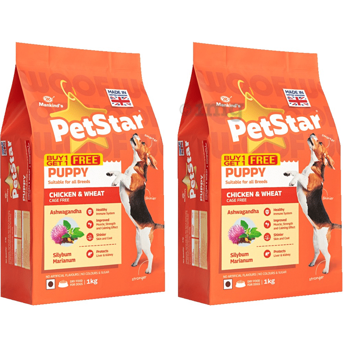 Petstar Puppy Dry Dog Food Buy 1 Get 1 Free