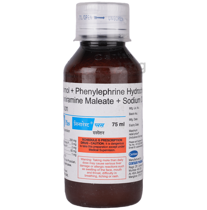 Sinarest Plus Oral Suspension