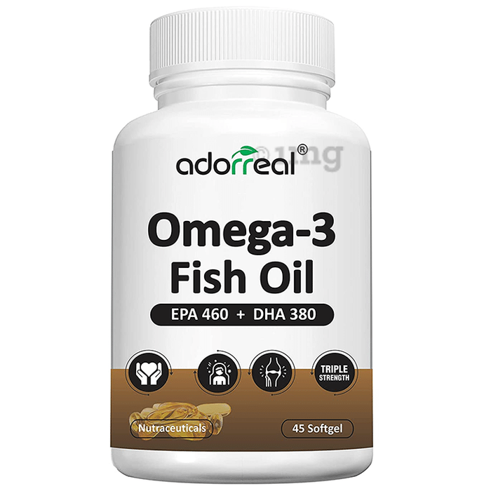 Adorreal Omega-3 Fish Oil EPA 460 + DHA 380 Softgels