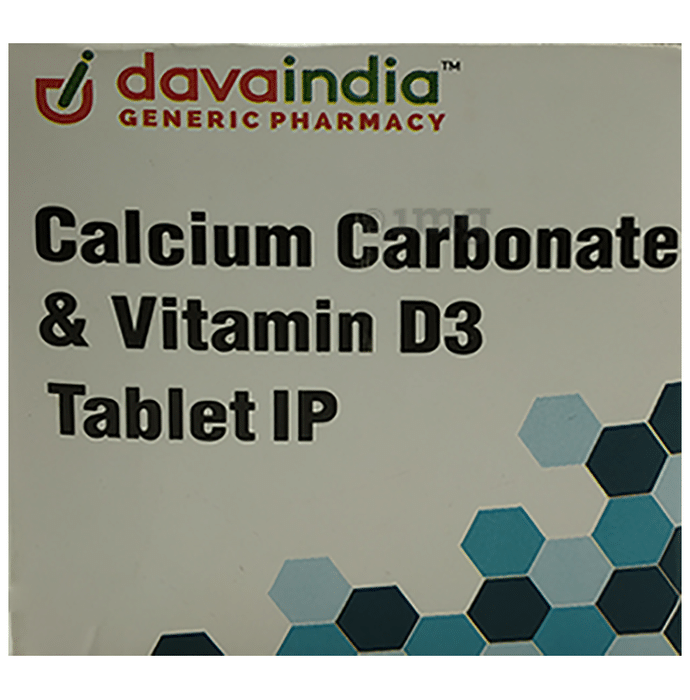 DavaIndia Calcium Carbonate+Vitamin D3 Tablet