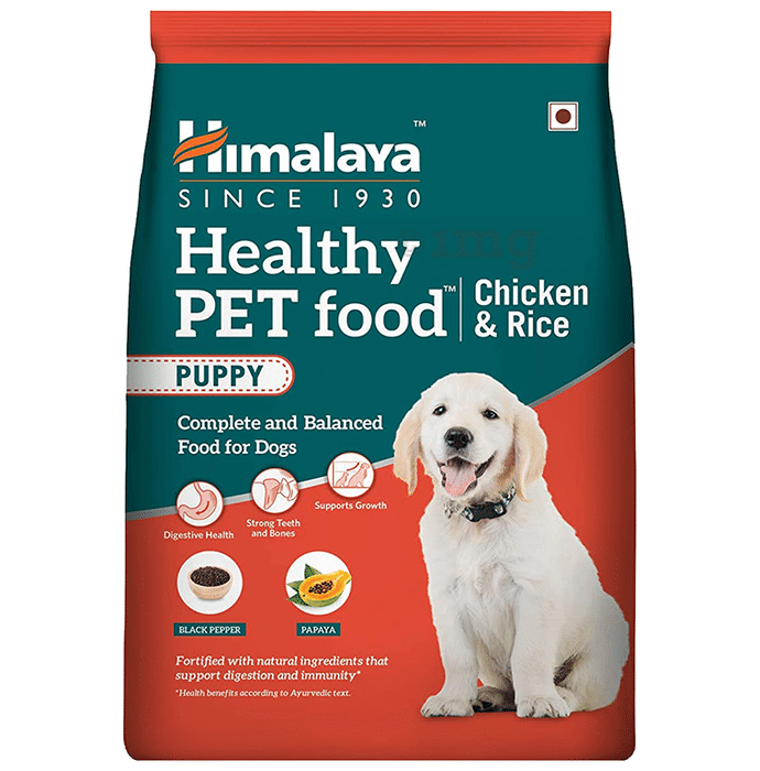 Himalaya Healthy Pet Food for Puppy's Digestion, Growth, Strong Teeth & Bones | Chicken & Rice