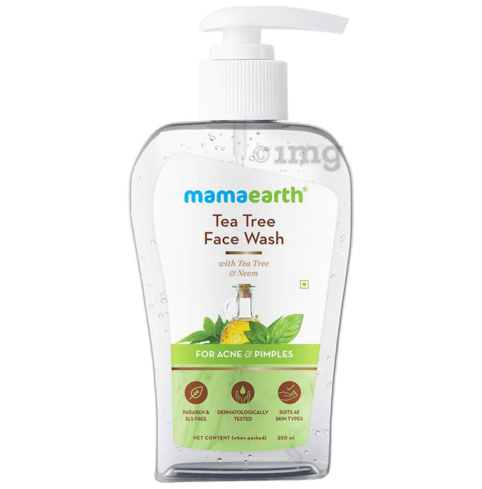 Mamaearth Tea Tree Face Wash for Healthy Skin | Paraben & SLS-Free | All Skin Types