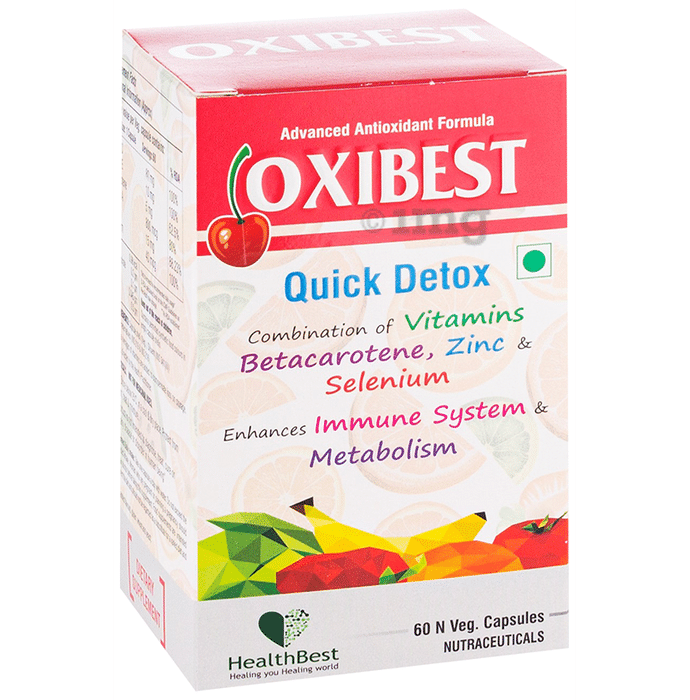 HealthBest Oxibest Quick Detox Veg Capsule