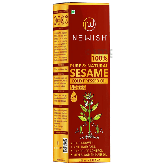 Newish 100% Pure & Natural Sesame Cold Pressed Oil