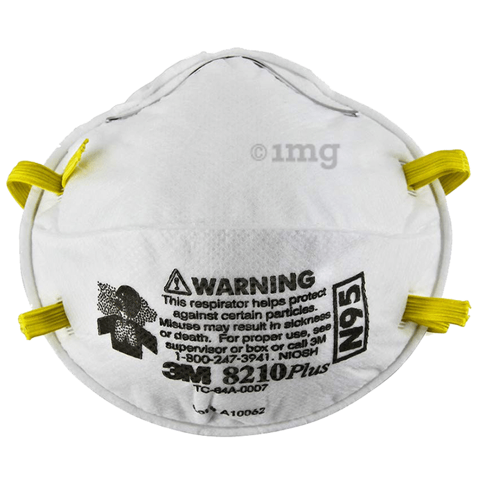 3M N95 8120 Plus Particulate Respirator Mask White