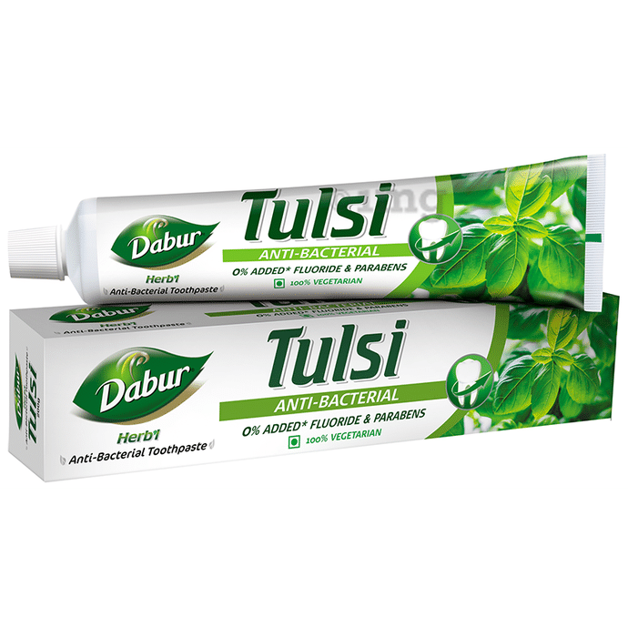 Dabur Tulsi Anti-Bacterial Herb'l Toothpaste (200gm Each)