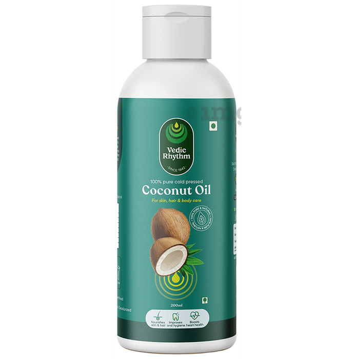 Vedic Rhythm Cold Pressed Coconut Oil: Buy bottle of 200.0 ml Oil at ...