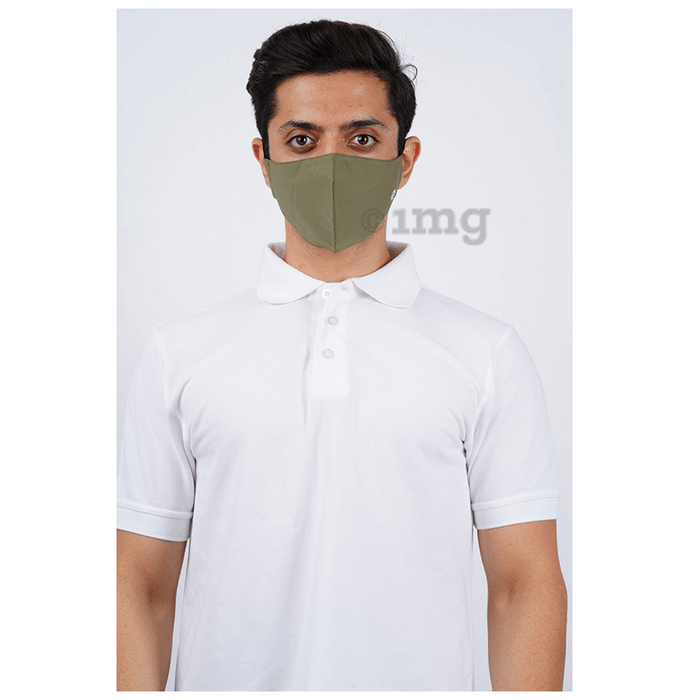 HealtHive 2 Layer Washable Natural Sustainable Antimicrobial Mask Medium Maroon