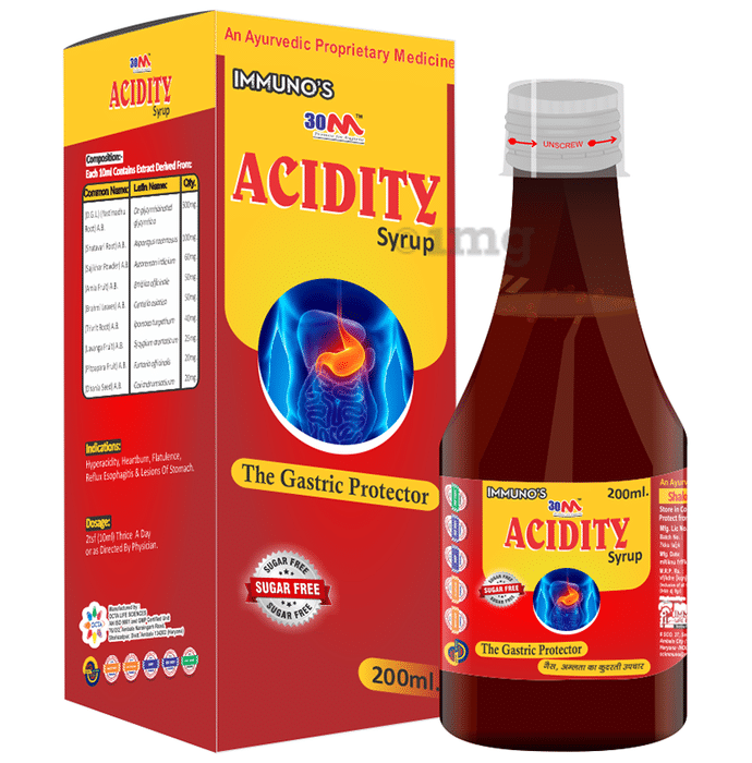 30M Acidity Syrup (200ml Each) Sugar Free
