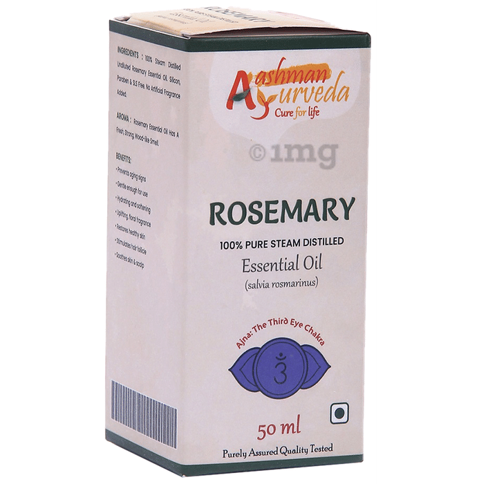Aashman Ayurveda 100% Pure Steam Distilled Essential Oil Rosemary