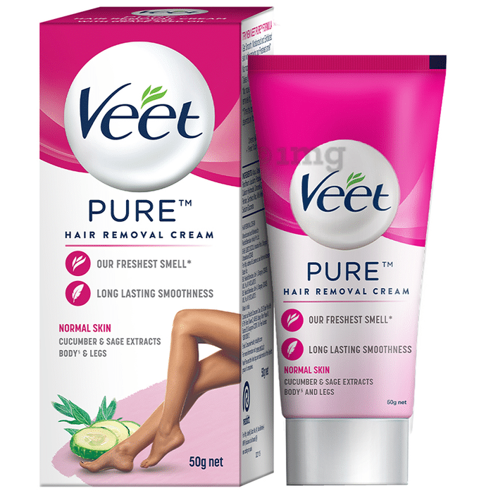 Veet Pure Hair Removal Cream for Women with No Ammonia Smell Normal Skin