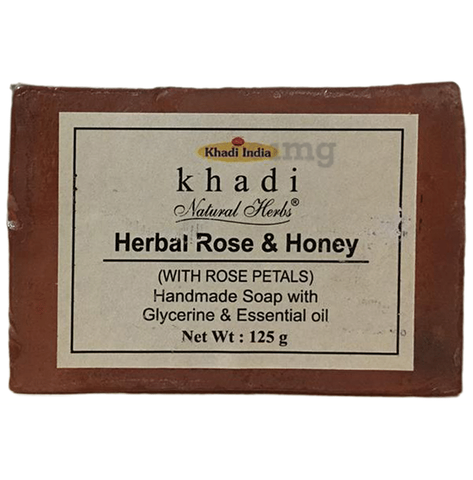 Khadi Natural Herbs Herbal Rose and Honey Soap