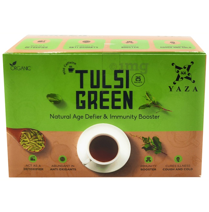 Yaza Tulsi Green Organic Tea Sachet (2gm Each)
