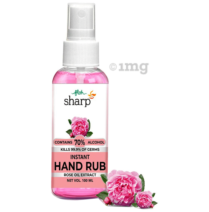 FLOH Sharp Instant Hand Rub Sanitizer (100ml Each) Rose Oil Extract
