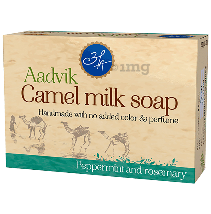 Aadvik Camel Milk Soap Peppermint and Rosemary