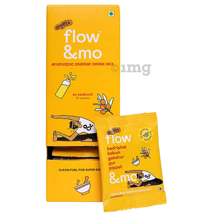 Flow & Mo Ayurvedic Energy Drink Sachet (10gm Each) Buy box of 15