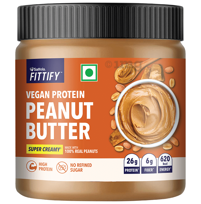 Saffola Fittify Vegan Protein Peanut Butter Super Creamy