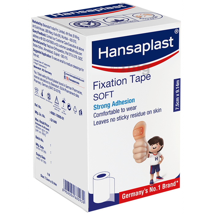 Hansaplast Soft Fixation Tape 7.5cm x 9.14m