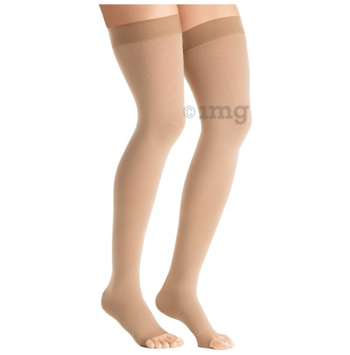 Jobst AG Thigh High Opaque Medical Compression Stockings Medium