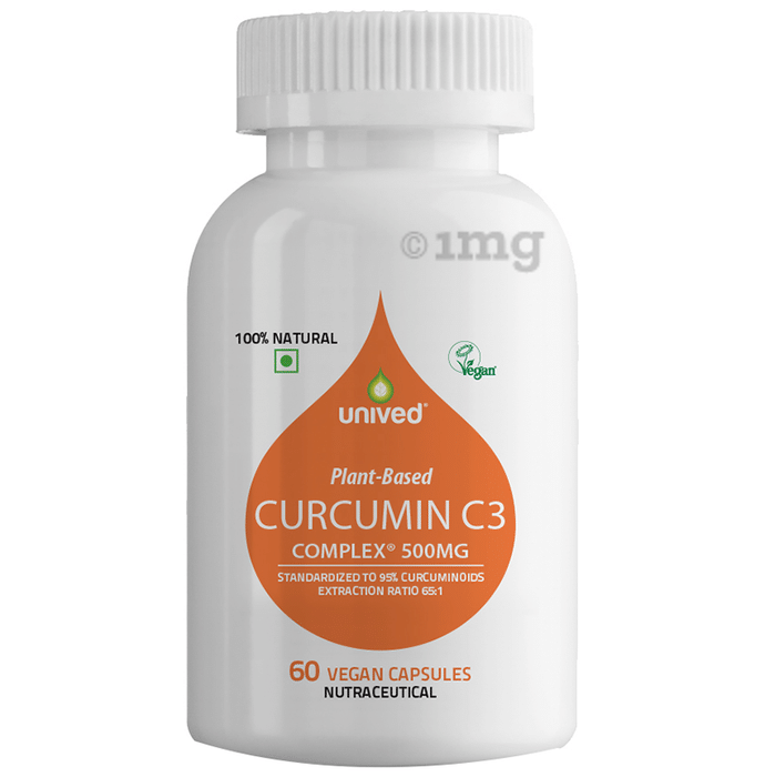 Unived Plant-Based Curcumin C3 Complex 500mg Vegan Capsule