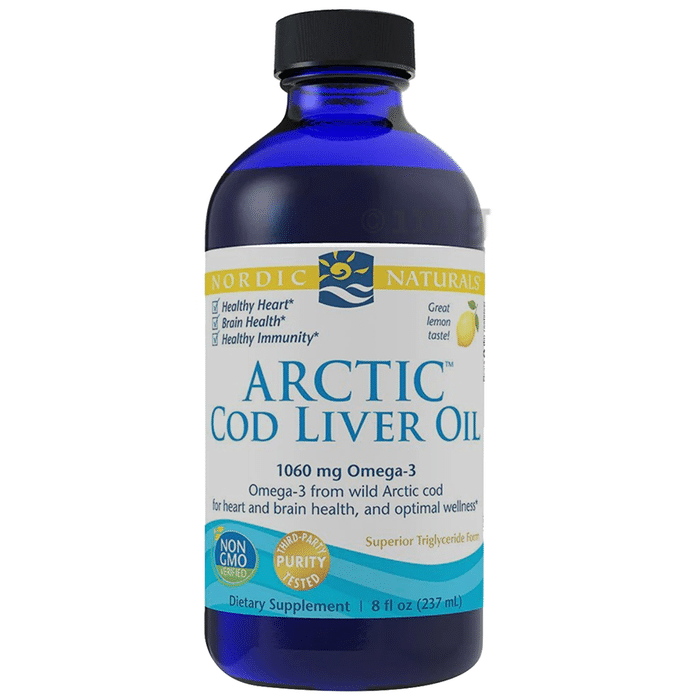 Nordic Naturals Arctic Cod Liver Oil Liquid Lemon