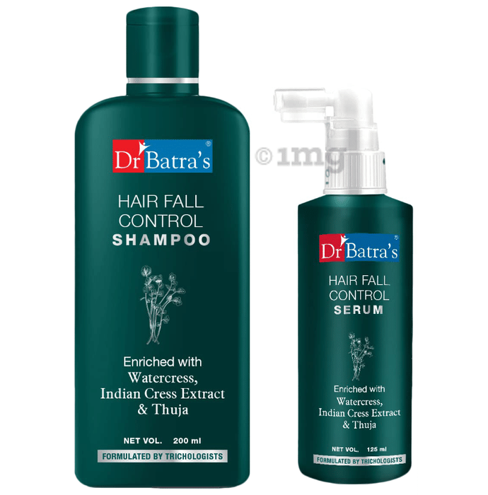 Dr Batra's Combo Pack of Hair Fall Control Shmapoo 200ml and Hair Fall Control Serum 125ml