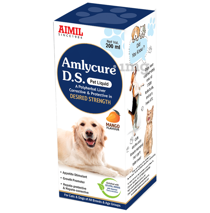 Aimil Pharmaceuticals Aimil Amylcure D.S. Pet Liquid Mango