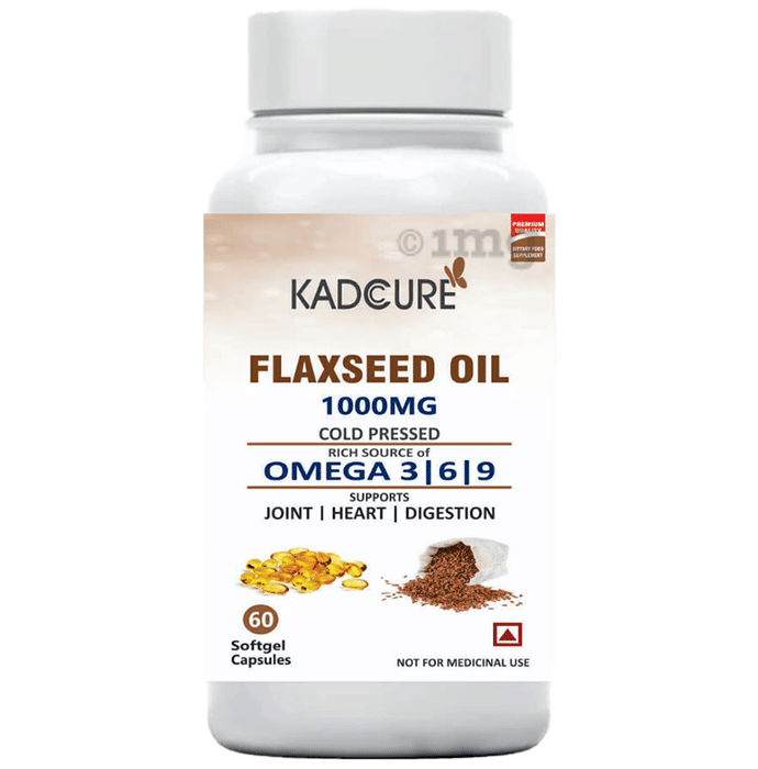 Kadcure Flaxseed Oil 1000mg Capsule