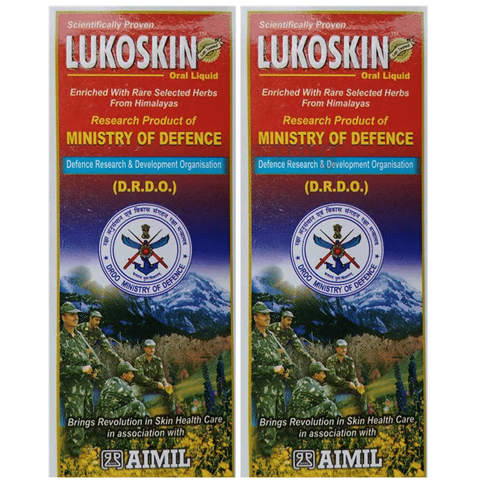 Aimil Lukoskin Oral Liquid  | For Skin Health (100 ml Each)