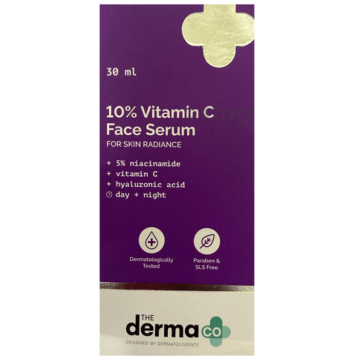 The Derma Co 10% Vitamin C Face Serum with Niacinamide | For Skin Radiance | Brightening Face Care Product