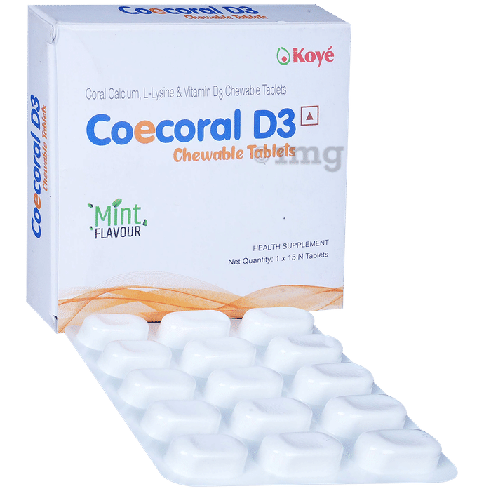 Coecoral D3 Chewable Tablet Mint