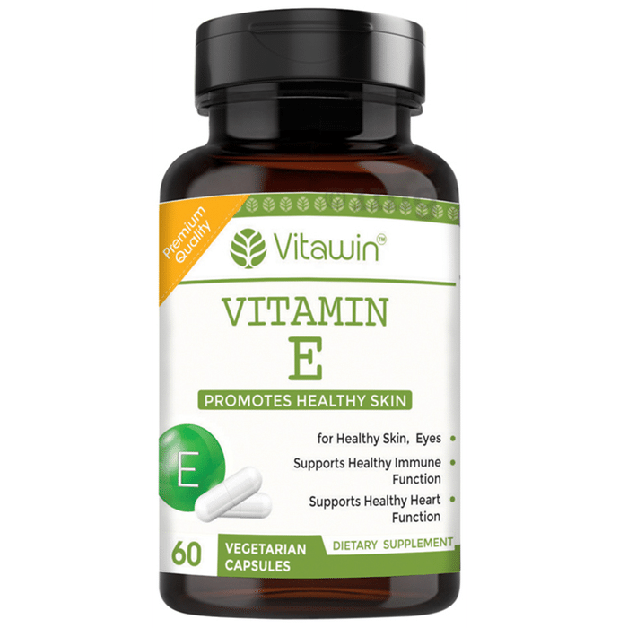 Vitawin Vitamin E 10mg | Vegetarian Capsule for Skin, Eyes, Heart & Immunity