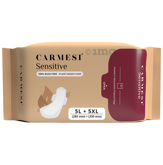 Carmesi Sensitive Pads (5L+5XL)