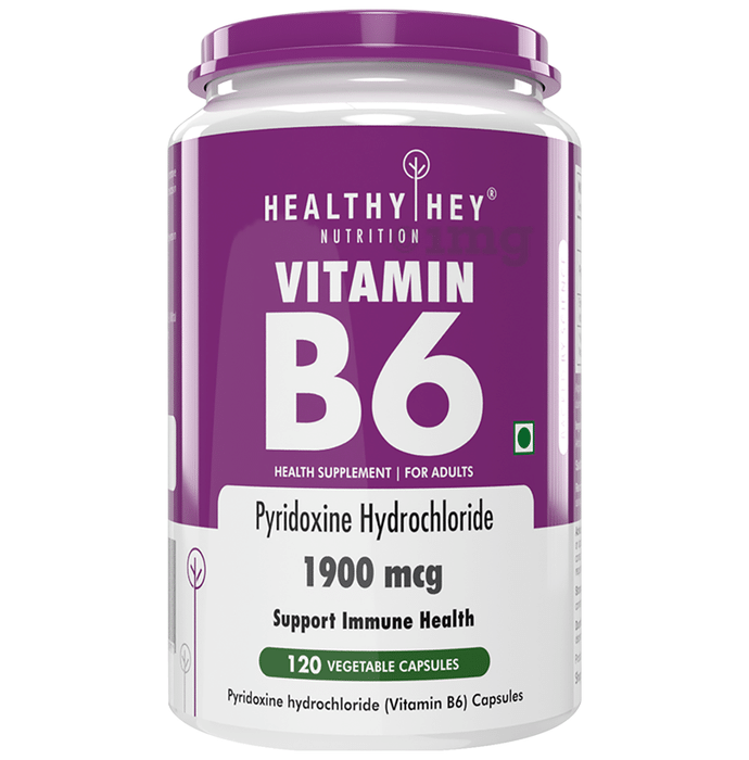 HealthyHey Nutrition Vitamin B6 Vegetable Capsule