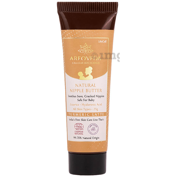 Areoveda Cellular Skin Science Turmeric Latte Natural Nipple Butter Cream (25gm Each) for All Skin Types