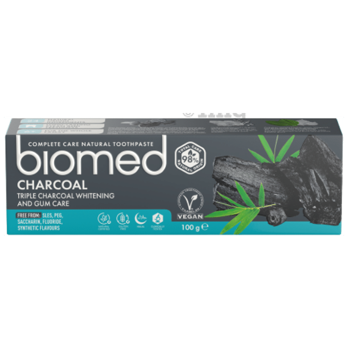 Biomed Complete Care Natural Toothpaste (100gm Each) Charcoal