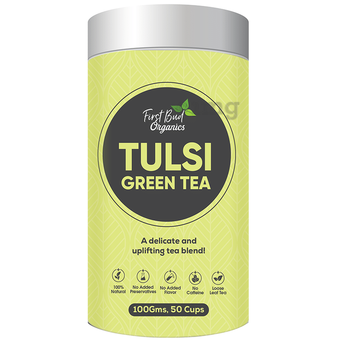 First Bud Organics Tulsi Green Tea