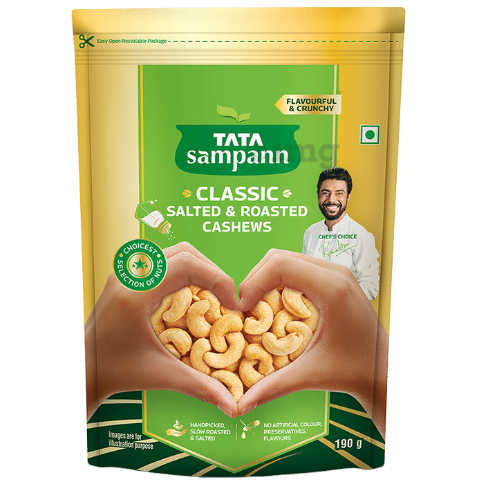 Tata Sampann Classic Salted & Roasted Cashews