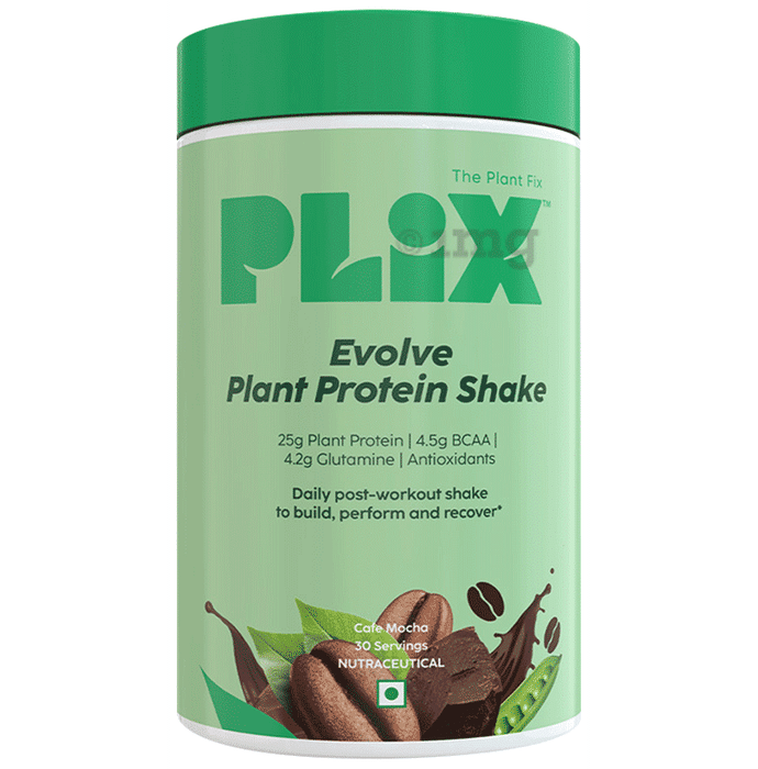 Plix Evolve Plant Protein Shake Powder (1kg Each) Cafe Mocha