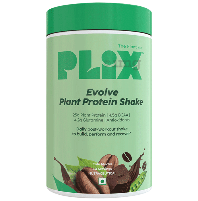 Plix Evolve Plant Protein Shake Powder (1kg Each) Cafe Mocha