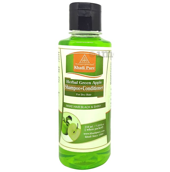 Khadi Pure Herbal Green Apple Conditioner+Shampoo