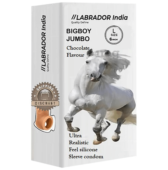 Labrador India Big Boy Jumbo Sleeve Large Condom | Flavour Chocolate