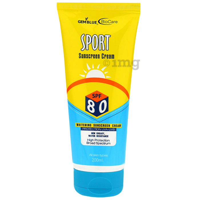 Gemblue Biocare Sunscreen Cream SPF 80