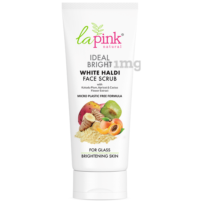 La Pink Ideal Bright White Haldi Face Scrub for Brightening Skin