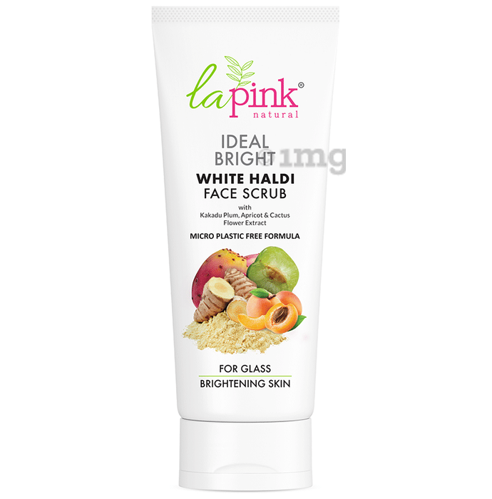 La Pink Ideal Bright White Haldi Face Scrub for Brightening Skin