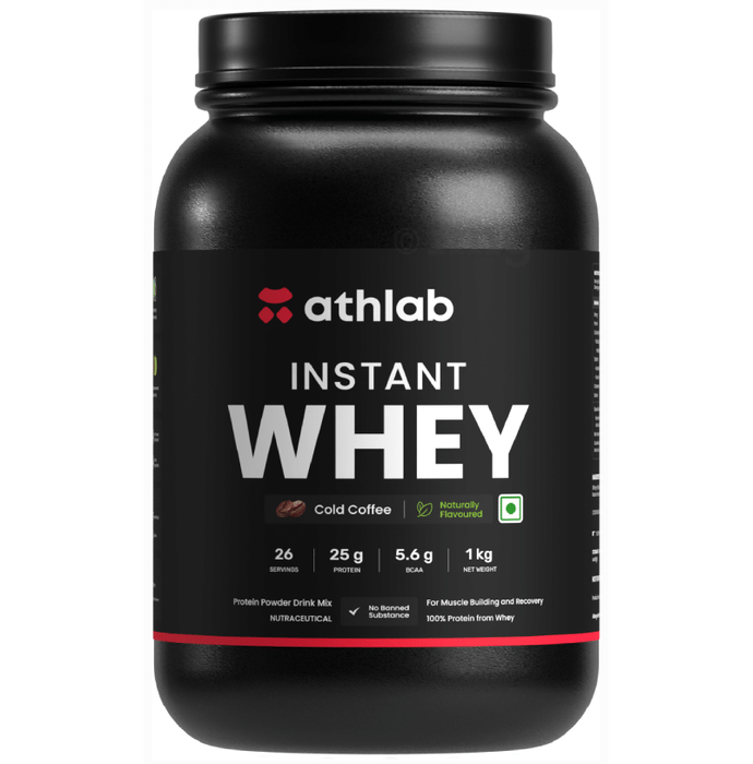 Athlab Instant Whey Protein Powder Cold Coffee