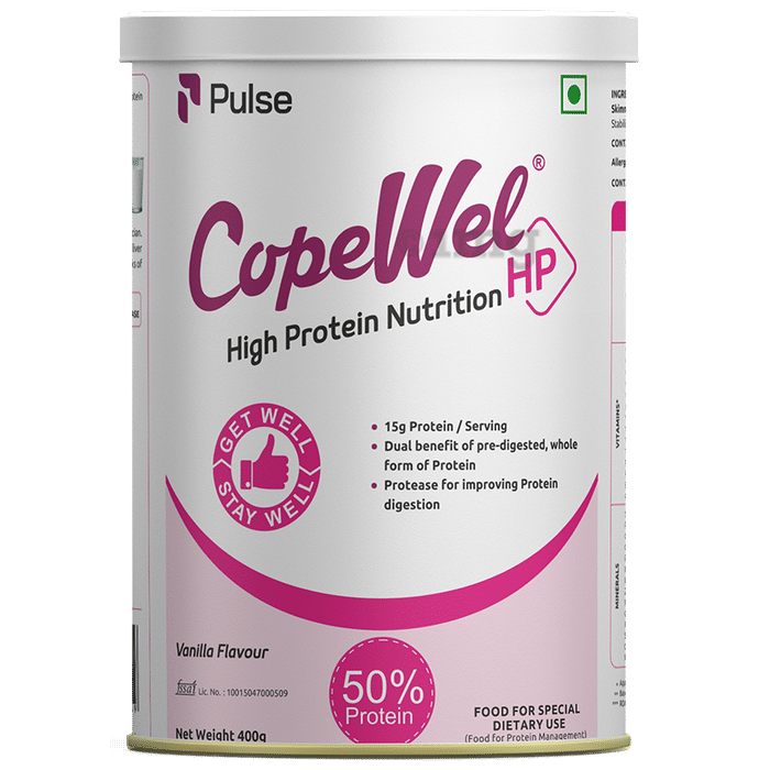 Pulse Copewel HP with Protease for Digestion | Flavour  Powder Vanilla