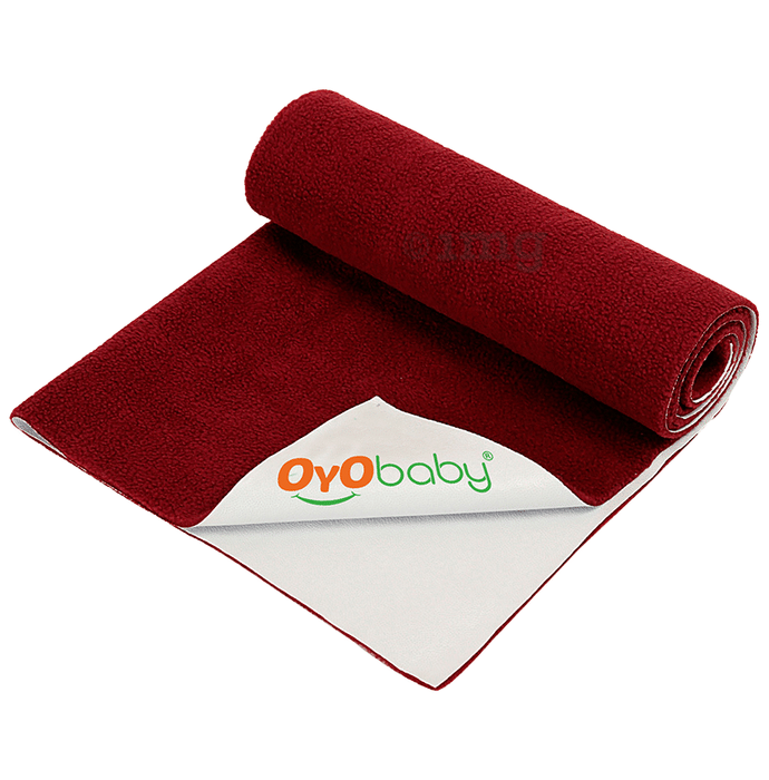 Oyo Baby Waterproof Rubber Sheet Large Maroon