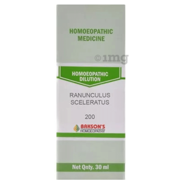 Bakson's Homoeopathy Ranunculus Sceleratus Dilution 200